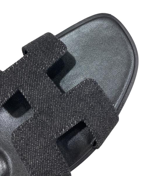 HERMES（エルメス）HERMES (エルメス) オラン フラットサンダル ブラック サイズ:37の古着・服飾アイテム