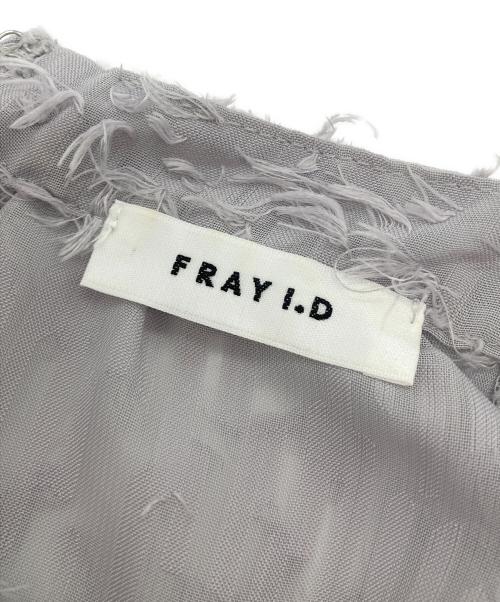 FRAY ID（フレイ アイディー）FRAY ID (フレイ アイディー) フリンジジャガードティアードワンピース グレーの古着・服飾アイテム