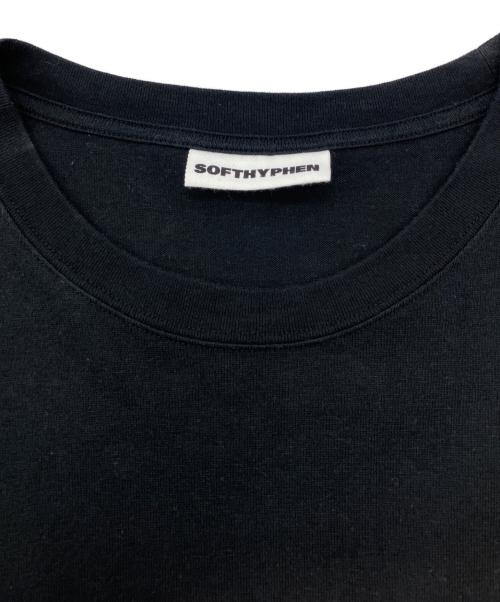 SOFTHYPHEN（ソフトハイフン）SOFTHYPHEN (ソフトハイフン) ORGANIC & RECYCLED COTTON BIG T（オーガニック・リサイクルコットン・ビッグティー） ブラック サイズ:４の古着・服飾アイテム