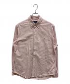 RALPH LAURENラルフローレン）の古着「ストライプシャツ」｜レッド