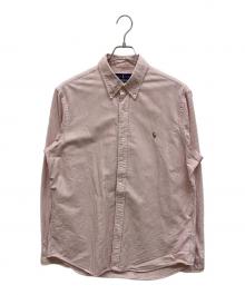 RALPH LAUREN（ラルフローレン）の古着「ストライプシャツ」｜レッド