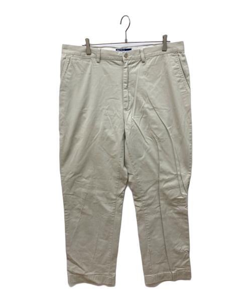 POLO RALPH LAUREN（ポロ・ラルフローレン）POLO RALPH LAUREN (ポロ・ラルフローレン) クラシックワイドチノパン ベージュ サイズ:38の古着・服飾アイテム