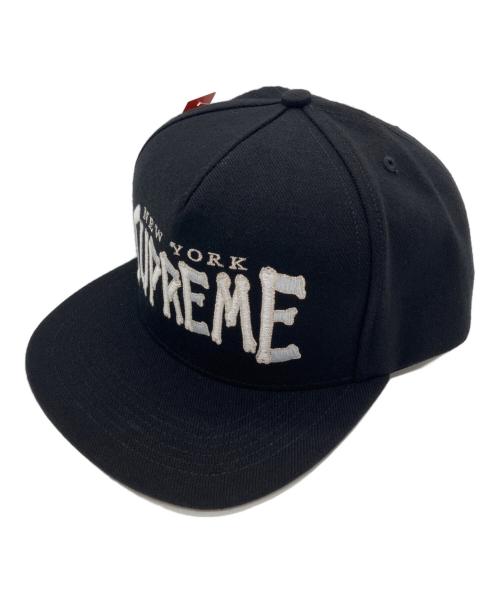 SUPREME（シュプリーム）SUPREME (シュプリーム) Bones Logo 5-Panel Cap ブラック 未使用品の古着・服飾アイテム