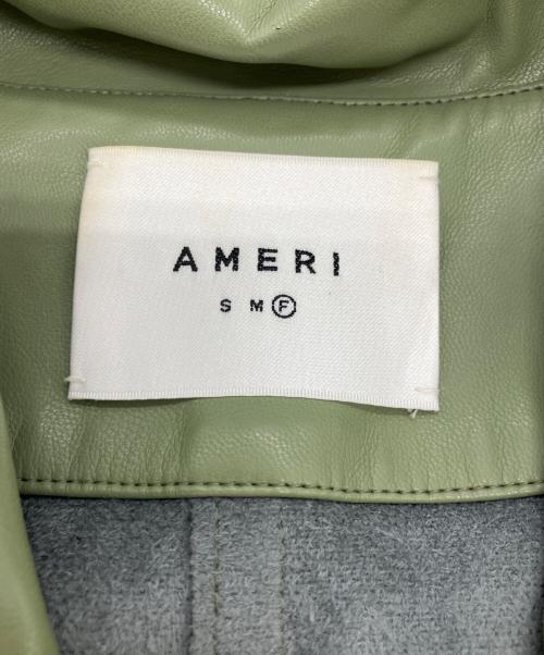 Ameri（アメリ）AMERI (アメリ) フェイクレザージャケット カーキ サイズ:Freeの古着・服飾アイテム