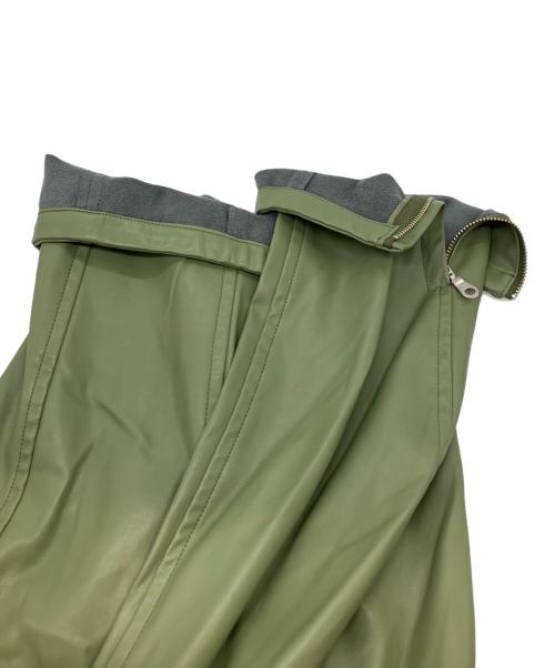 Ameri（アメリ）AMERI (アメリ) フェイクレザージャケット カーキ サイズ:Freeの古着・服飾アイテム