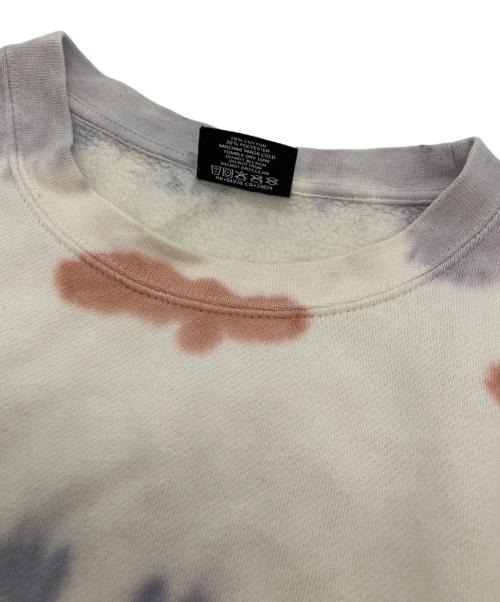 stussy（ステューシー）stussy (ステューシー) タイダイ柄 クルーネックスウェット ホワイト サイズ:Ｓの古着・服飾アイテム