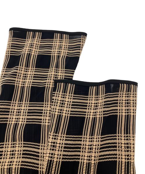 CLANE（クラネ）CLANE (クラネ) CHAIN CHECK ONEPIECE チェックワンピース ブラック サイズ:1の古着・服飾アイテム