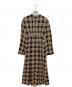CLANE（クラネ）の古着「CHAIN CHECK ONEPIECE チェックワンピース」｜ブラック