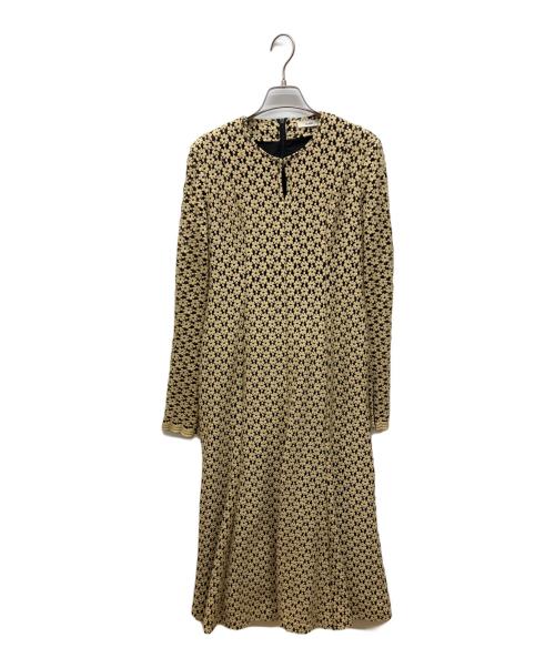 CLANE（クラネ）CLANE (クラネ) 3Dフラワーレースワンピース イエロー サイズ:1の古着・服飾アイテム