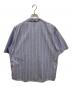 SON OF THE CHEESE (（サノバチーズ）) 半袖ストライプシャツ ブルー サイズ:L：4000円