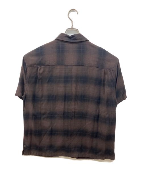 stussy（ステューシー）stussy (ステューシー) Boxy Shadow Plaid Shirt ブラウン サイズ:Mの古着・服飾アイテム