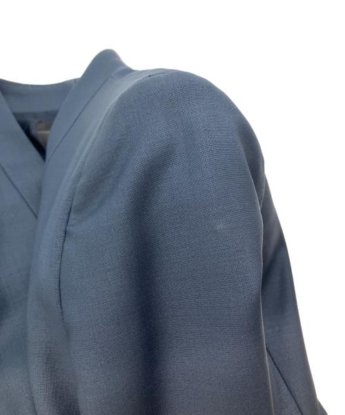icB（アイシービー）icB (アイシービー) ノーカラーセットアップ ネイビー サイズ:00の古着・服飾アイテム