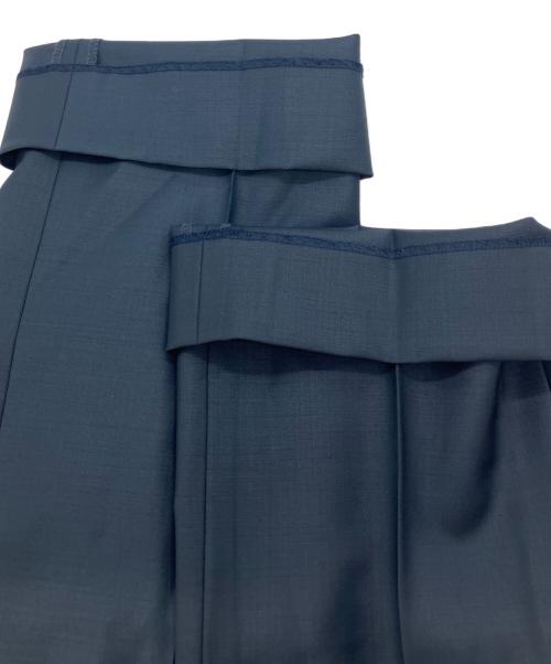 icB（アイシービー）icB (アイシービー) ノーカラーセットアップ ネイビー サイズ:00の古着・服飾アイテム