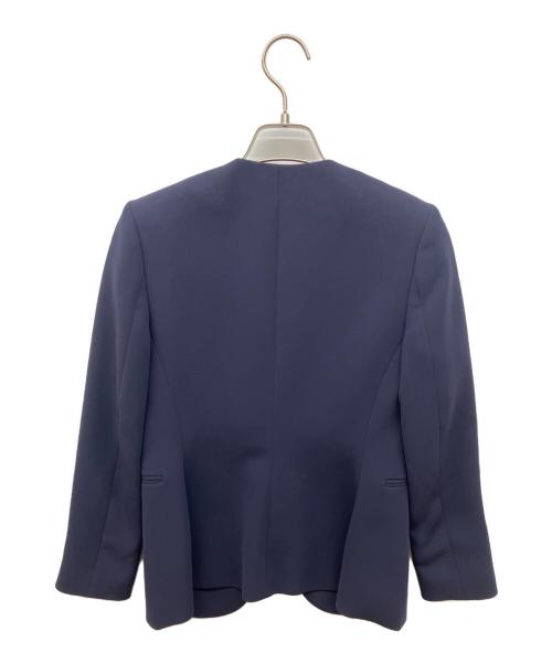 theory（セオリー）theory (セオリー) Admiral Crepe Lindrayia Bノーカラージャケット ネイビー サイズ:00の古着・服飾アイテム