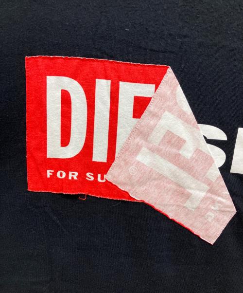 DIESEL（ディーゼル）DIESEL (ディーゼル) ロゴプリントTシャツ ブラック サイズ:3XLの古着・服飾アイテム