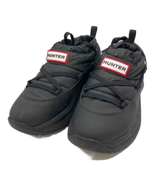 HUNTER（ハンター）HUNTER (ハンター) グリップパフレーススリッポン ブラック サイズ:UK4の古着・服飾アイテム