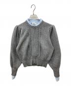 Bibiy.ビビィ）の古着「SUSIE SHIRT KNIT GRAY シャツニット」｜グレー
