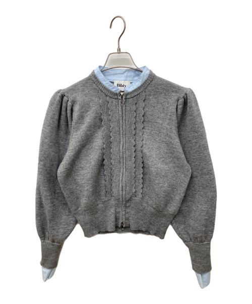 Bibiy.（ビビィ）Bibiy. (ビビィ) SUSIE SHIRT KNIT GRAY シャツニット グレー サイズ:Freeの古着・服飾アイテム