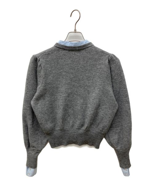 Bibiy.（ビビィ）Bibiy. (ビビィ) SUSIE SHIRT KNIT GRAY シャツニット グレー サイズ:Freeの古着・服飾アイテム