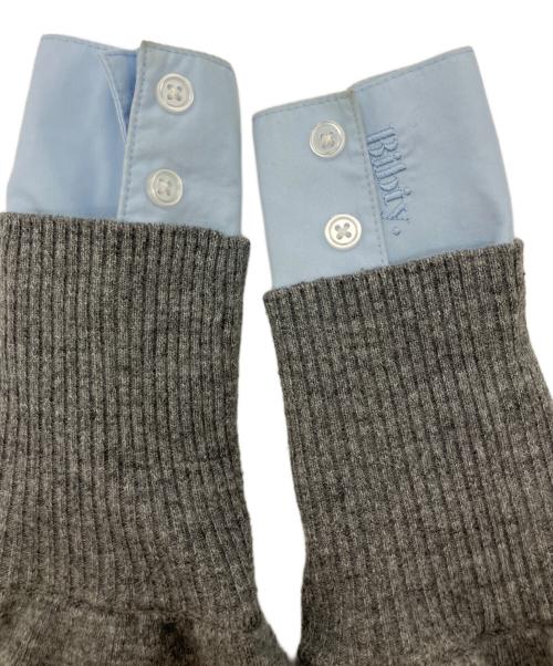 Bibiy.（ビビィ）Bibiy. (ビビィ) SUSIE SHIRT KNIT GRAY シャツニット グレー サイズ:Freeの古着・服飾アイテム