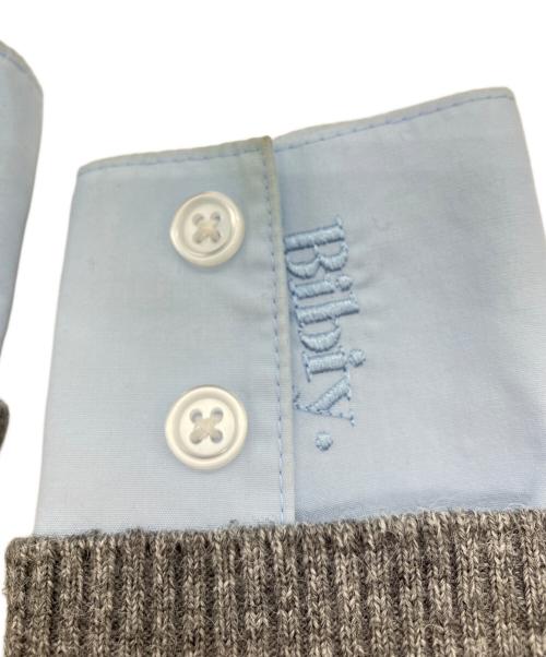 Bibiy.（ビビィ）Bibiy. (ビビィ) SUSIE SHIRT KNIT GRAY シャツニット グレー サイズ:Freeの古着・服飾アイテム