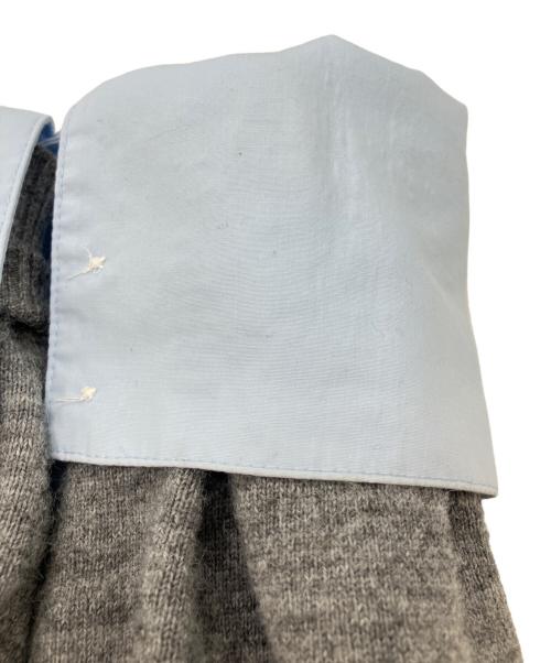 Bibiy.（ビビィ）Bibiy. (ビビィ) SUSIE SHIRT KNIT GRAY シャツニット グレー サイズ:Freeの古着・服飾アイテム