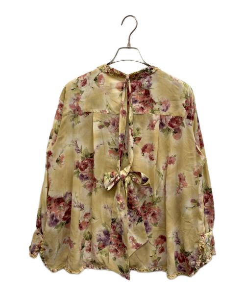 INGEBORG（インゲボルグ）INGEBORG (インゲボルグ) ボウタイブラウス ベージュ サイズ:Freeの古着・服飾アイテム