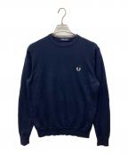 FRED PERRYフレッドペリー）の古着「Classic Crew Neck Jumper」｜ネイビー