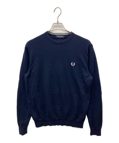 FRED PERRY（フレッドペリー）FRED PERRY (フレッドペリー) Classic Crew Neck Jumper ネイビー サイズ:Ｌの古着・服飾アイテム