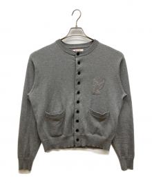 masu（エムエーエスユー）の古着「25AW　10 BUTTONS CARDIGAN　クルーネックカーディガン」｜グレー