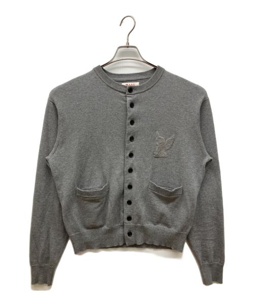 masu（エムエーエスユー）MASU (エムエーエスユー) 25AW　10 BUTTONS CARDIGAN　クルーネックカーディガン グレー サイズ:46の古着・服飾アイテム