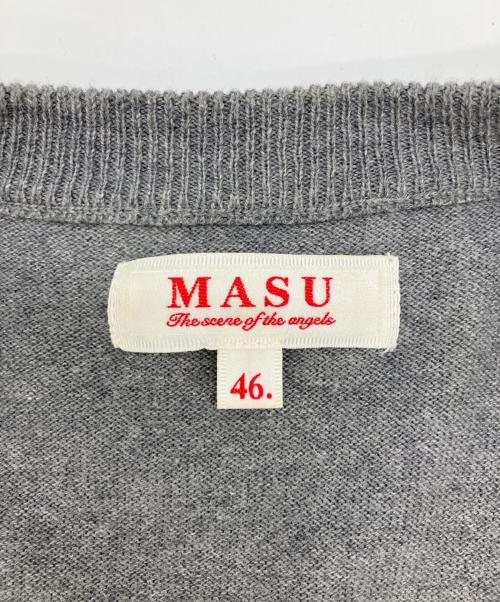 masu（エムエーエスユー）MASU (エムエーエスユー) 25AW　10 BUTTONS CARDIGAN　クルーネックカーディガン グレー サイズ:46の古着・服飾アイテム