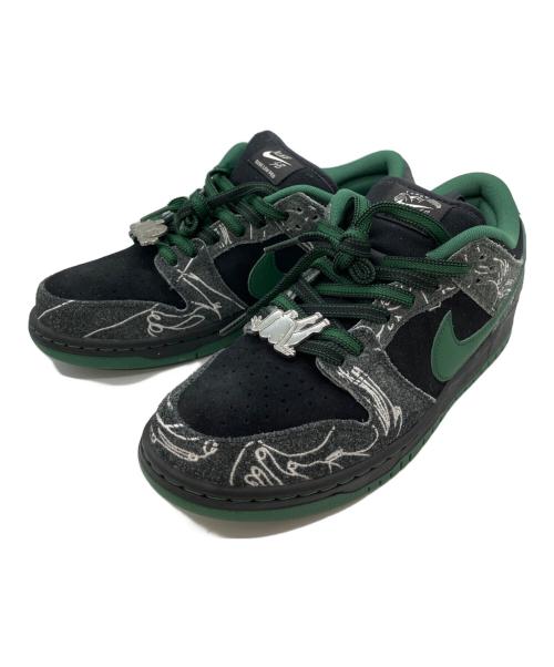 NIKE（ナイキ）NIKE (ナイキ) There Skateboards (ゼアスケートボード) スニーカー ブラック×グリーン サイズ:27.5の古着・服飾アイテム