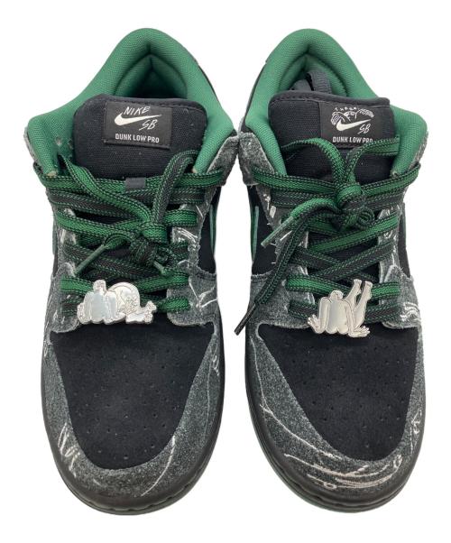 NIKE（ナイキ）NIKE (ナイキ) There Skateboards (ゼアスケートボード) スニーカー ブラック×グリーン サイズ:27.5の古着・服飾アイテム