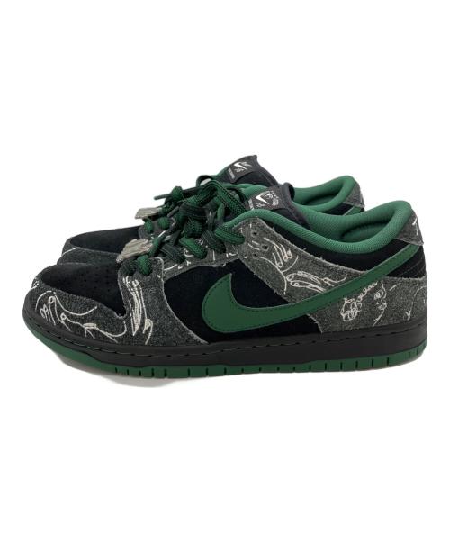 NIKE（ナイキ）NIKE (ナイキ) There Skateboards (ゼアスケートボード) スニーカー ブラック×グリーン サイズ:27.5の古着・服飾アイテム