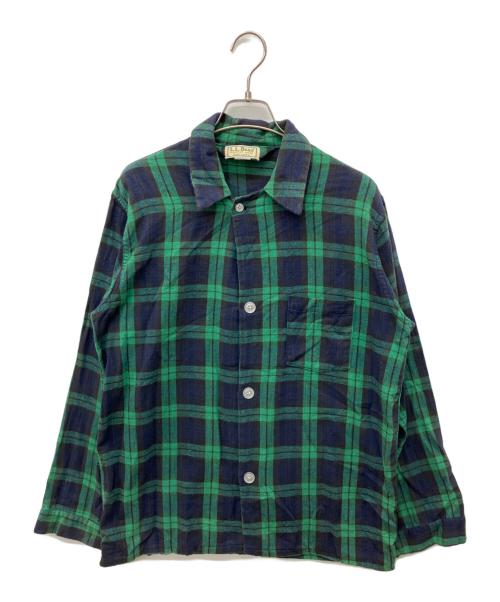 L.L.Bean（エルエルビーン）L.L.Bean (エルエルビーン) チェックシャツ グリーン サイズ:Mの古着・服飾アイテム