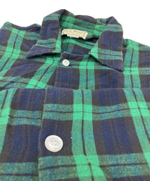 L.L.Bean（エルエルビーン）L.L.Bean (エルエルビーン) チェックシャツ グリーン サイズ:Mの古着・服飾アイテム