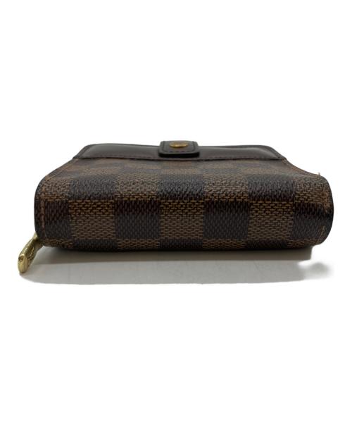 LOUIS VUITTON（ルイ ヴィトン）LOUIS VUITTON (ルイ ヴィトン) 2つ折り財布　コンパクトジップ　ダミエ・エベヌ ブラウンの古着・服飾アイテム