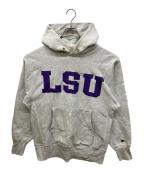 Champion REVERSE WEAVEチャンピオン リバース ウィーブ）の古着「REVERSE WEAVE HOODIE ''L S U''」｜グレー