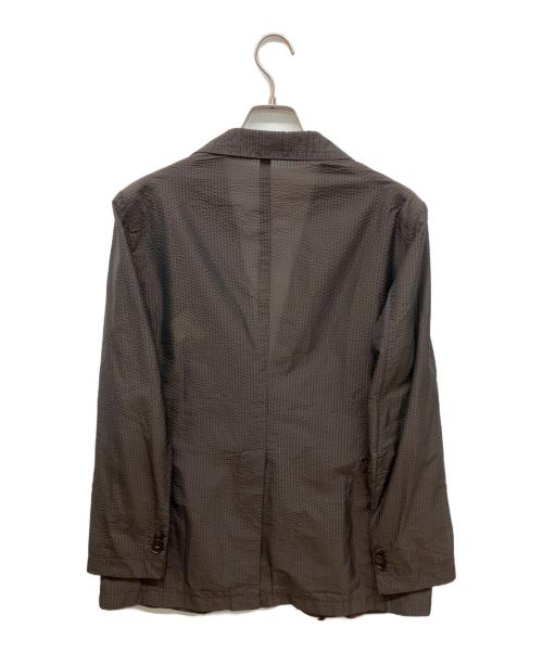 TAGLIATORE（タリアトーレ）TAGLIATORE (タリアトーレ) テクスチャード ジャケット ブラウン サイズ:48の古着・服飾アイテム