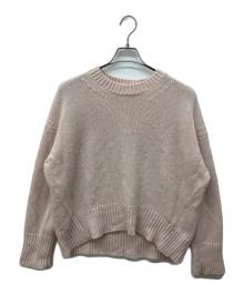 GALERIE VIE（ギャルリーヴィー）の古着「ファインウール クルーネックプルオーバー」｜ピンク