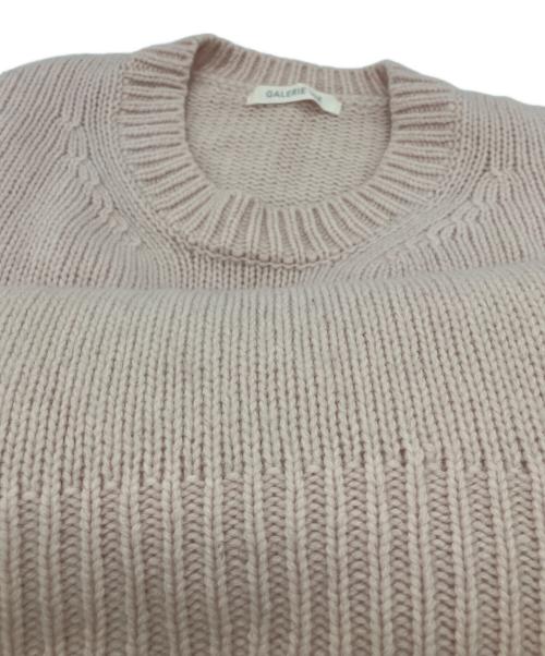 GALERIE VIE（ギャルリーヴィー）GALERIE VIE (ギャルリーヴィー) ファインウール クルーネックプルオーバー ピンク サイズ:Sの古着・服飾アイテム