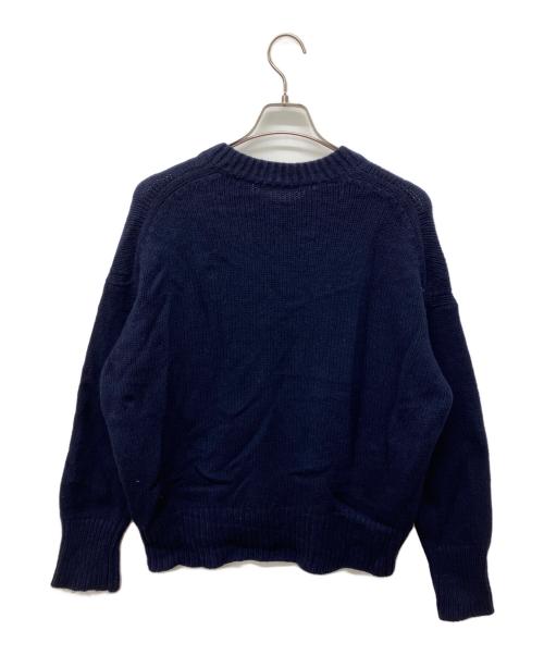 GALERIE VIE（ギャルリーヴィー）GALERIE VIE (ギャルリーヴィー) ファインウール クルーネックプルオーバー ネイビー サイズ:Sの古着・服飾アイテム