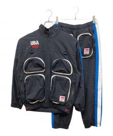 NIKE×UNDERCOVER（ナイキ×アンダーカバー）の古着「UBAロゴトラックスーツ セットアップ」｜ブラック