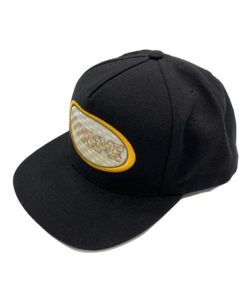 SUPREME（シュプリーム）Supreme (シュプリーム) 16AW overlay 5-panel キャップ ブラックの古着・服飾アイテム