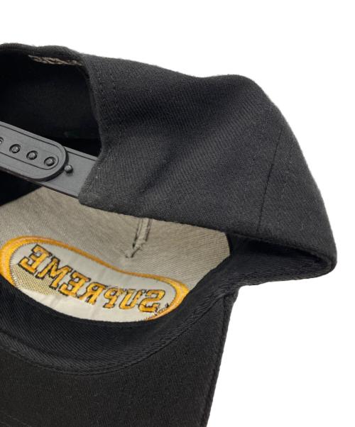 SUPREME（シュプリーム）Supreme (シュプリーム) 16AW overlay 5-panel キャップ ブラックの古着・服飾アイテム