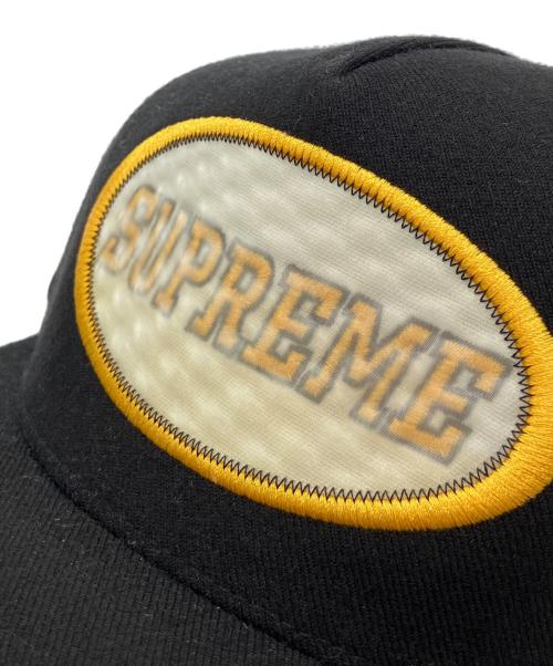 SUPREME（シュプリーム）Supreme (シュプリーム) 16AW overlay 5-panel キャップ ブラックの古着・服飾アイテム