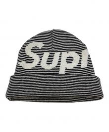 SUPREME（シュプリーム）の古着「Big Logo Beanie」｜ホワイト×ブラック