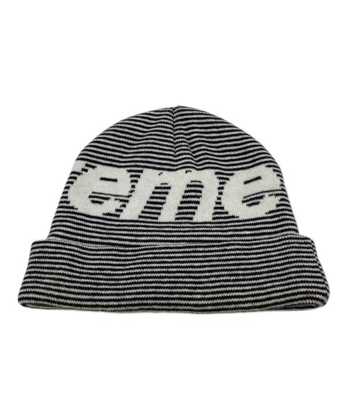 SUPREME（シュプリーム）Supreme (シュプリーム) Big Logo Beanie ホワイト×ブラックの古着・服飾アイテム