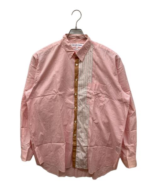 COMME des GARCONS SHIRT（コムデギャルソンシャツ）COMME des GARCONS SHIRT (コムデギャルソンシャツ) ギンガムチェックシャツ ピンク サイズ:Mの古着・服飾アイテム
